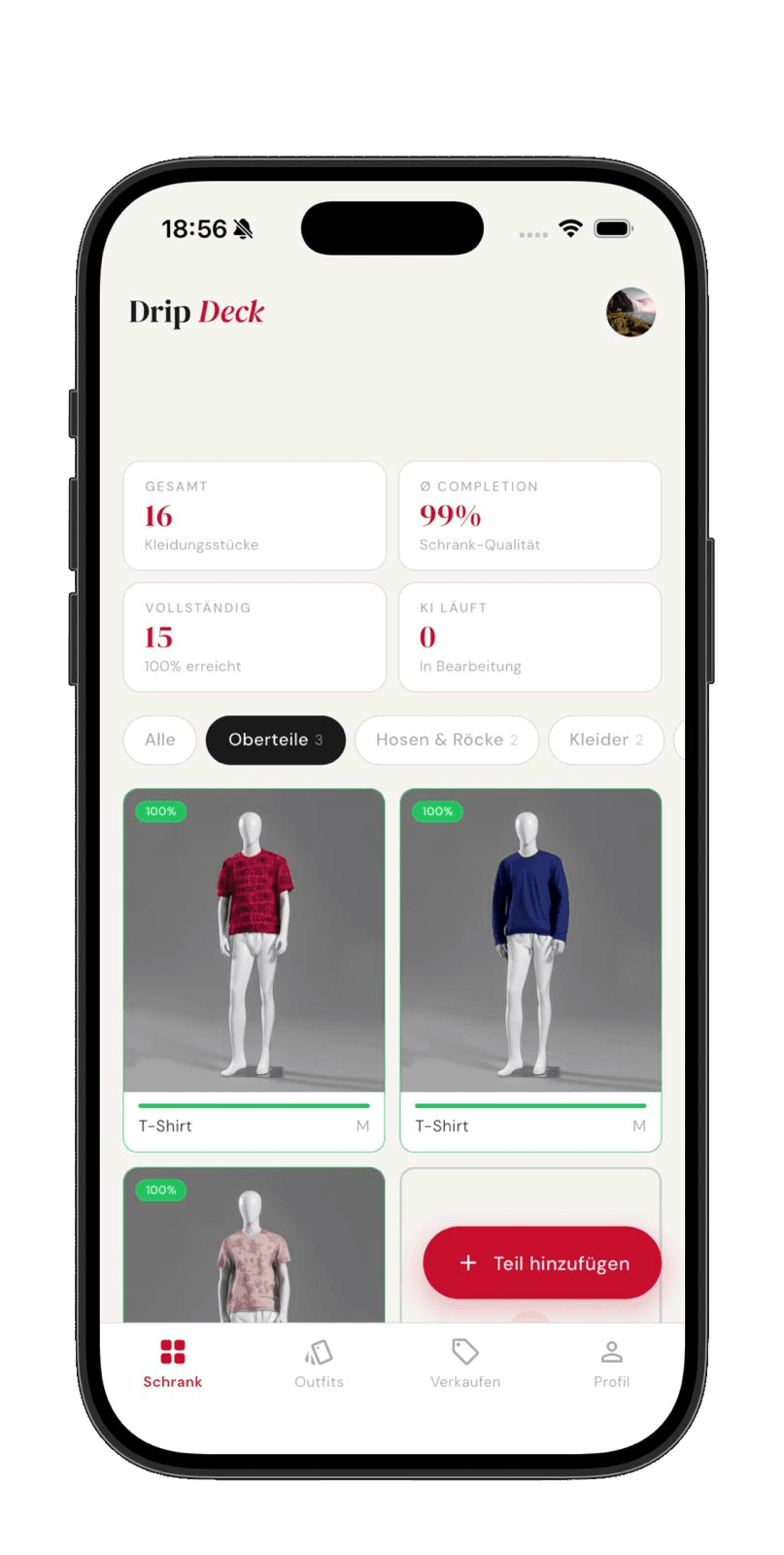 Drip Deck App Interface